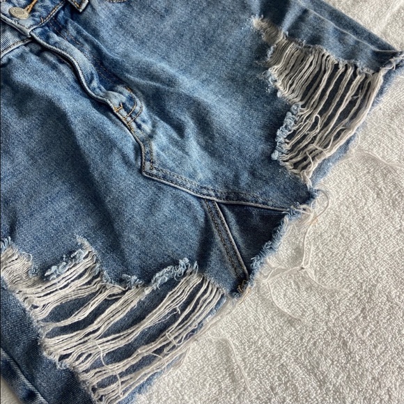 Pacsun Ripped Denim Skirt - Picture 5 of 5